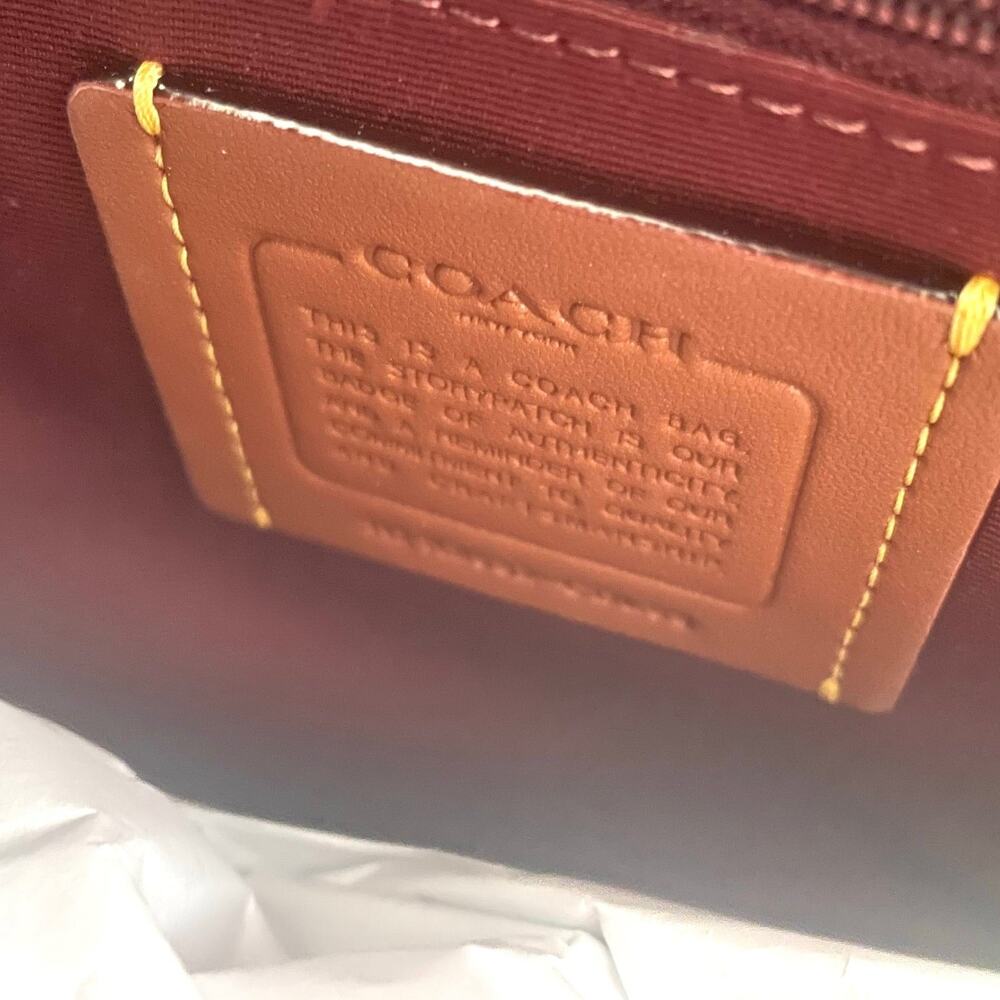Coach Station Tote CDL99 Peony Pink Pebbled Leather Work Bag - Picture 10 of 11